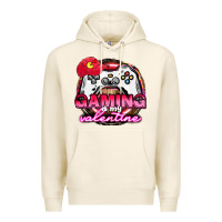 Tofu Gaming is my valentine Premium Hoodie - HowdyJamesFarm