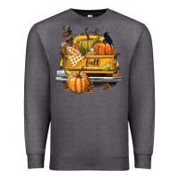 Charcoal Heather Fall Truck Premium Sweatshirt - texasbilliewilder