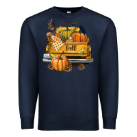 Navy Fall Truck Premium Sweatshirt - texasbilliewilder