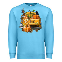 Ocean Blue Fall Truck Premium Sweatshirt - texasbilliewilder