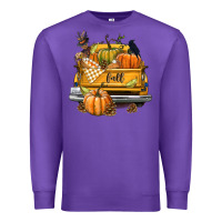 Purple Fall Truck Premium Sweatshirt - texasbilliewilder