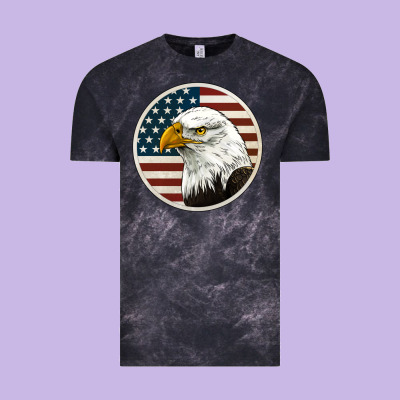 American Bald Eagle Vintage Tee Designed By Jasminsmagicworld