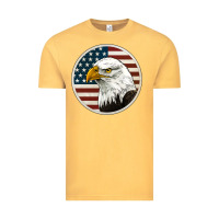 Vintage Mustard American Bald Eagle Vintage Tee - Jasminsmagicworld