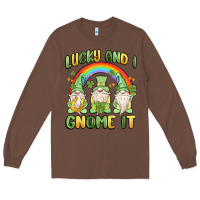 Chestnut lucky and i gnome it Long Sleeve Tee - MaliasSmallBusiness