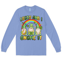 Colony Blue lucky and i gnome it Long Sleeve Tee - MaliasSmallBusiness