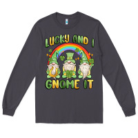 Smoke lucky and i gnome it Long Sleeve Tee - MaliasSmallBusiness