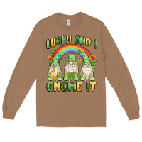 Toasted Coconut lucky and i gnome it Long Sleeve Tee - MaliasSmallBusiness