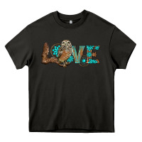 Asphalt owl love Heavy Core Tee - BarkalooDesign