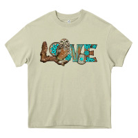 Mossy owl love Heavy Core Tee - BarkalooDesign
