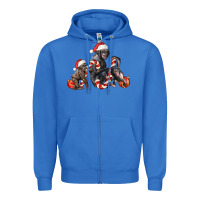 True Royal christmas chimpanzee and gorilla Zipper Hoodie - LillyAllenDesigns