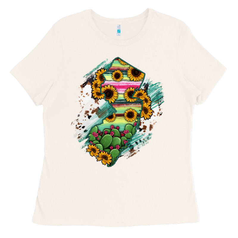 New Jersey State Map Ladies Tee by RanaPortraitStore | Teevron