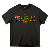 Asphalt believe christmas Heavy Core Tee - CowhideDigitalArt