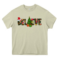 Mossy believe christmas Heavy Core Tee - CowhideDigitalArt