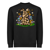 Black western floral bunny Heavyweight Sweatshirt - MaliasSmallBusiness