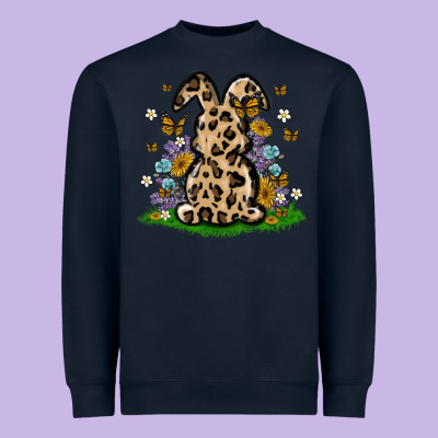 Western Floral Bunny Heavyweight Sweatshirt Designed By Maliassmallbusiness