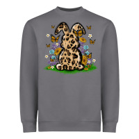 Storm western floral bunny Heavyweight Sweatshirt - MaliasSmallBusiness