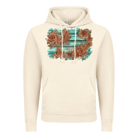 Vintage Artic wood leather background Vintage Hoodie - AdoDesignShop