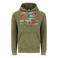 Vintage Olive wood leather background Vintage Hoodie - AdoDesignShop