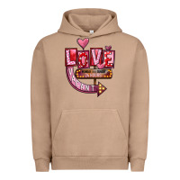Pigment Burro Valentine's Day love vacant Urban Hoodie - FaDigitalArtStudio