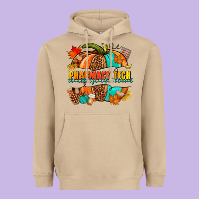 Pharmacy Tech Pumpkin Heavyweight Hoodie Designed By Nancycooperartshop