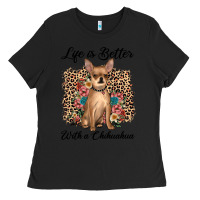 Black life is better with a chihuahua Ladies Tee - JahusDesignShop