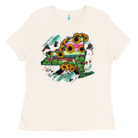 Bone New York State Map Ladies Tee - RanaPortraitStore