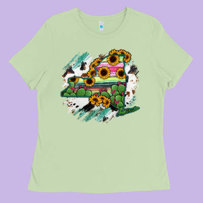 New York State Map Ladies Tee Designed By Ranaportraitstore