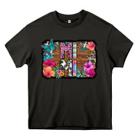 Asphalt mimi floral background Heavy Core Tee - HRA Design Shop
