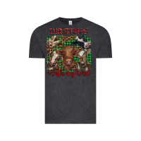 Vintage Black christmas with my herd cows Vintage Tee - BarkalooDesign