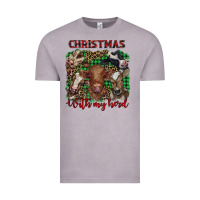 Vintage Zinc christmas with my herd cows Vintage Tee - BarkalooDesign