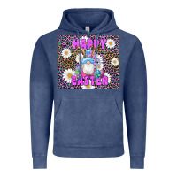 Vintage Denim easter happy easter gnomes bunny daisys Vintage Hoodie - Artiststas