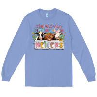 Colony Blue happy easter heifers Long Sleeve Tee - MaliasSmallBusiness