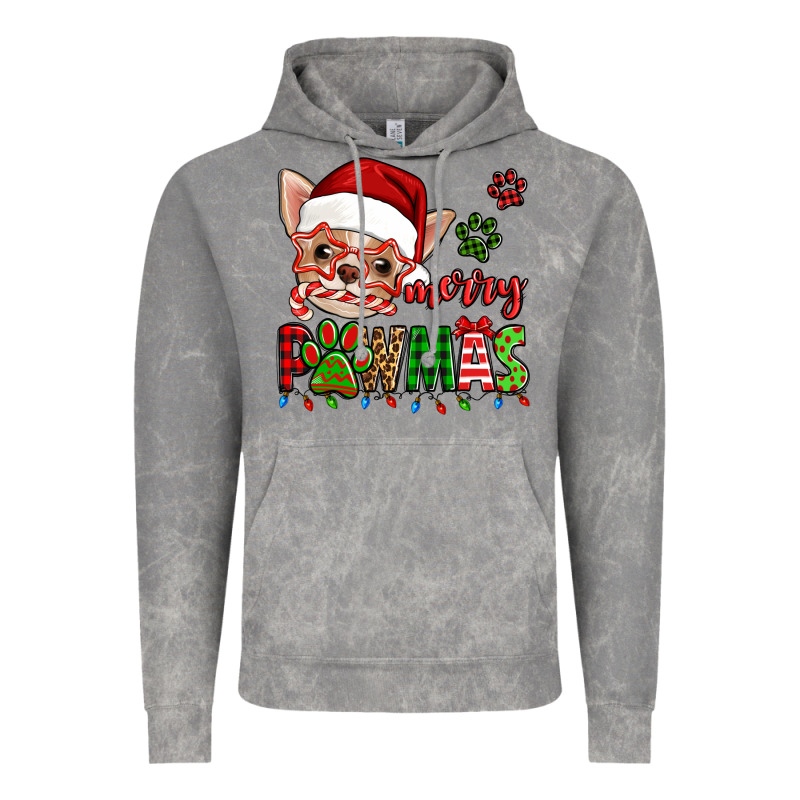Merry Pawmas Christmas Chihuahua Vintage Hoodie by Jasminsmagicworld | Teevron
