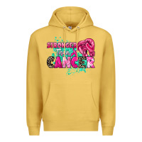 Antique Gold Stronger than Cancer Premium Hoodie - HowdyJamesFarm