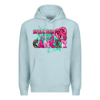 Blue Mist Stronger than Cancer Premium Hoodie - HowdyJamesFarm