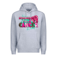 Heather Grey Stronger than Cancer Premium Hoodie - HowdyJamesFarm