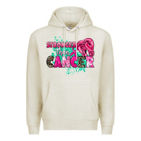 Oatmeal Heather Stronger than Cancer Premium Hoodie - HowdyJamesFarm