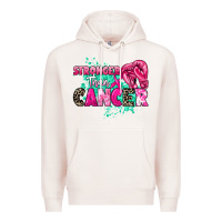 Pale Pink Stronger than Cancer Premium Hoodie - HowdyJamesFarm