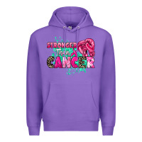 Purple Stronger than Cancer Premium Hoodie - HowdyJamesFarm