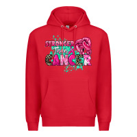 Red Stronger than Cancer Premium Hoodie - HowdyJamesFarm