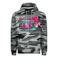 Slate Camo Stronger than Cancer Premium Hoodie - HowdyJamesFarm