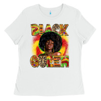 White Black queen juneteenth Ladies Tee - Zillion Design Studio