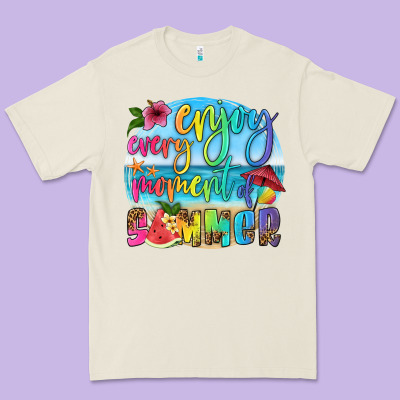 Enjoy Every Moment Of Summer Premium Tee Designed By Hra Design Shop