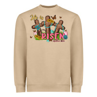Mushroom he is risen Heavyweight Sweatshirt - MaliasSmallBusiness