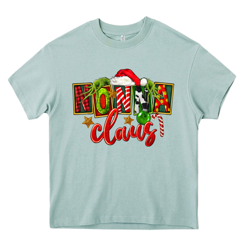 Christmas Nonna Claus Heavy Core Tee by FaDigitalArtStudio | Teevron