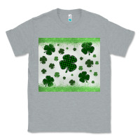 Heather Grey shamrock Classic Tee - MaliasSmallBusiness