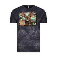 Cloud Black western wreath baby calf Vintage Tee - BarkalooDesign
