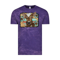 Cloud Purple western wreath baby calf Vintage Tee - BarkalooDesign