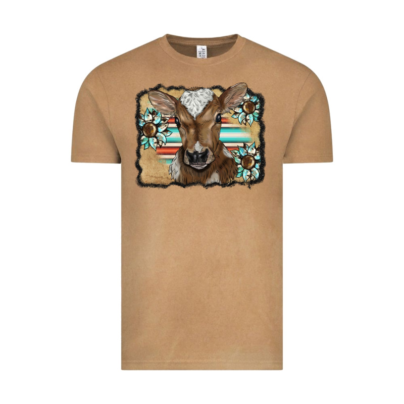 Western Wreath Baby Calf Vintage Tee by BarkalooDesign | Teevron