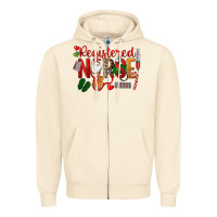 Sandshell Registered Nurse Christmas Zipper Hoodie - LillyAllenDesigns